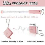 Weewooday 6 Pack Mini Tape Measure Keychain 60 Inch Retractable Sewing