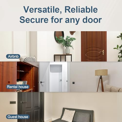 CGPLUS Security Door Stopper Alarm SEDOLI 100DB Siren for Safe Stay, Home, Travel - color: alarm ivory
