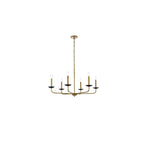 Open Box - Elegant Lighting LD812D36BRK - Chandeliers Indoor Lighting