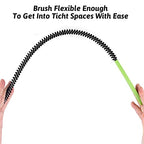 Sewer Drain Brush, Drain Clog Remover, 22.83inch Flexible Long Pipe Snake Hair Clogs Catcher Cleaner Tool for Toilet, Kitchen Sink, Sewer Drain, Bathroom Tub - color: Black Hair-22.83in