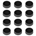 1.5X1.5 Round Rubber Caster Cups, Non Slip Furniture Pads - 12 Pack - color: Black, size: 1.5” 12pcs