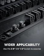 ALOANES Magnetic Screwdriver Organizer 36-Slot Black 3PC for Toolbox - color: Black