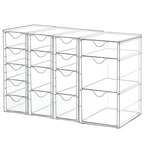 Vtopmart 4 Set Acrylic Desk Organizer with 16 Drawers for Office, Makeup - style: B