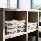 novelinks Plastic Small Storage Containers for Organizing, Mini Tote Box - color: 18 Pack Small -Clear