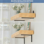 4Pcs Shelf Brackets, Black 6inch Floating Shelf Bracket, Wall Mounted Support,Heavy Duty Floating Shelf Bracket - size: 6inch, style: 4PCS