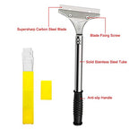 Mudder 4 Inch Razor Blade Scraper Tool Floor Wallpaper Paint, Black, 3 Pcs - color: Black