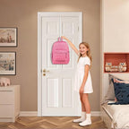 Single Extra Long Over Door Steel Hooks 4 Pack Fit 1-3/8" Door 14.2" White - size: 14.2"Length