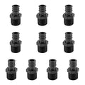 10 PCS EFIELD Pex-A Poly PPSU Expansion Fitting 1/2"x1/2"Male NPT Adapter - size: 1/2" x 1/2" (PPSU, Pack of 10)