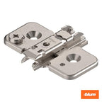 Blum Clip top BLUMOTION Hinge Kit (2 Kits), Full Overlay, 110° Opening Angle, Steel, Soft Close Euro-Style Hinges with Clip Mounting Plate for Frameless Cabinets - size: 2 Kits