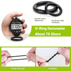 O Ring Assortment Kit 24 Sizes 1200 Pcs Nitrile Rubber Seal O-Rings - style: 24 Size/1200 Pcs