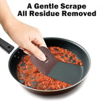 Pan Scraper, 5 Pcs Pot & Dish Scraper Plastic, Sturdy Scraper Kitchen Tool (Pack of 2) - color: Brown, size: 5 Pcs (Pack of 2)