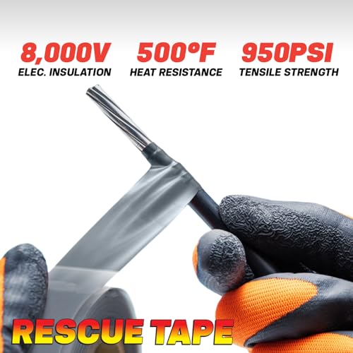 Bond It Rescue Tape, Self-Fusing Silicone Repair Tape, 1 in x 36 ft, White - color: Clear, size: 1" x 36' x 20mil