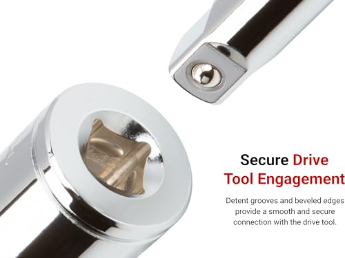 TEKTON 1/2 Inch Drive x 1/4 Inch Magnetic Hex Bit Holder Socket | SHA25402 - size: 1/2 Inch