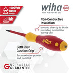 Wiha 32590 Torx Screwdriver Set With SoftFinish Handle, 1000 Volt, 6 Piece