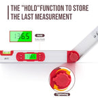 16-Inch Digital Angle Finder with MTR & COM, ±0.2° Accuracy for Woodworking & DIY