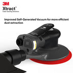3M Xtract Pneumatic Random Orbital Sander, 88945, 5 in - size: 5 in, 3/32 in Orbit, style: Self-Generated Vacuum