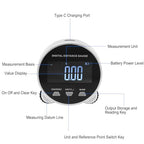 Digital Tape Measure, 0-656.2ft Long Distance Electronic Rolling Ruler with LCD Display, USB Rechargeable Multifunctional Digital Measure Tool Range Finder, Support Data Storage