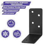 20Pcs Corner Braces,3x3x1.5 Black L Brackets,Right Angle Bracket - size: 3X3X1.5''