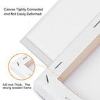 4 Packs Square Canvases for Painting with 4"x 4", 6"x 6", 8"x 8", 10"x 10", Painting Canvas for Oil & Acrylic Paint - size: 4 Packs - 4 Sizes (4x4 6x6 8x8 10x10)