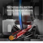 cjc Wire Stripper Machine, for 0.06"-1" Scrap Wires Hand Crank Wire Stripping Machine (Drillable), 3-Channels Wire Peeling Tool for Efficient Copper Cable Stripping, 2 x Spare Blades