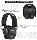 PROHEAR 016 NRR 26dB Shooting Ear Protection, Slim Passive Earmuffs