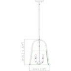 Open Box - Z-Lite 3041P12-MGLD - Pendants Indoor Lighting