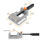 Hoteche 2.5-Inch Quick Release Drill Press Vise, Bench Vise Clamp for Drilling Machine, Portable Rapid Adjust Milling Vice, Heavy Duty Tabletop Fastener for Precision DIY Woodworking & Crafts - size: 2.5-Icnh Quick Release