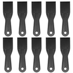 HARFINGTON 10pcs Putty Scraper 2" Width 6mm Thin Width 6mm Thin Flexible Plastic Putty Knives for Taping Drywall Spreading Painting Wall Scratching - color: Black, size: 2"