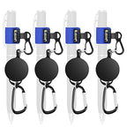 Likesing Retractable Pen Holder, 27.5" 4 Elastic Pen Leash Set(Blue) - color: Blue-4 CircularCilp