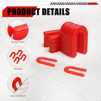 400 Horseshoe Tile Spacers, 1/8-Inch U-Shaped Plastic Spacers for Tile Leveling System Floor Wall Tile Installation - size: 1/8"-400 Pcs