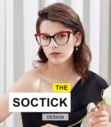 3 Pack Oversized Reading Glasses for Women with Spring Hinge - color: 3 Pack Mix C3*