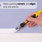Bates Trim Brush, 0.75 Inch Edge Painting Tool, Trimmer Edger (Pack of 3) - color: Yellow-black, size: 0.75 inch, 3 Pack