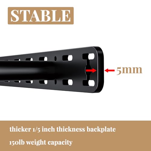 2pcs Large Shelf Brackets Long Floating Shelf Bracket Invisible Floating Shelf Hardware Heavy Duty Floating Mantel Brackets(43"X6"X1.5")