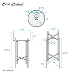 Open Box - Swiss Madison SM-CS800MB - Lavatory Sink Fixture