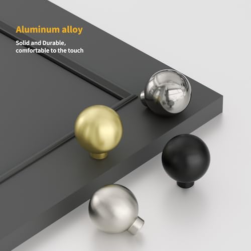 Goldenwarm 10 Pack Black Cabinet Knobs Kitchen Knobs for Cabinets - color: Black