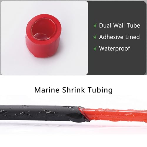 Heat Shrink Tubing Kit + 300W Mini Heat Gun for Shrink Tubing – 240pcs 3:1 Ratio Adhesive Lined Waterproof Heat Shrink Tubing for Wire Shrink Wrap (Blue). - size: Shrink Ratio 3:1 (240pcs)
