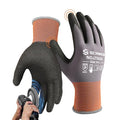 Schwer 6 Pairs Work Gloves Sandy Nitrile Coated, Touchscreen, LT5626, XL - color: Grey, size: X-Large
