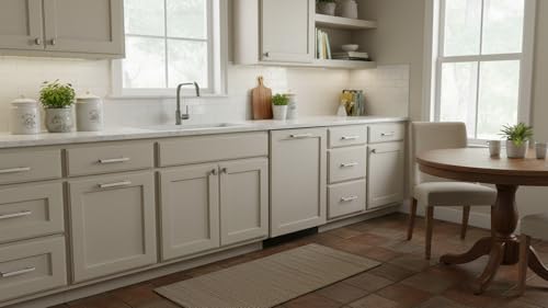 Alzassbg Brushed Satin Nickel Cabinet Pulls and Handles 10 Pack, AL3061SN - color: Brushed Satin Nickel, size: 3-3/4" Hole Center