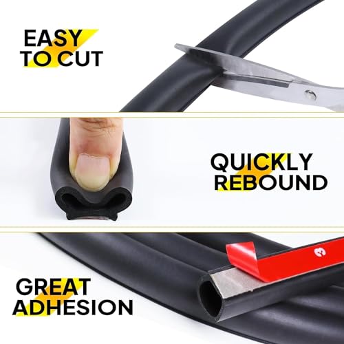 3/4"×3/4" D-Shape Weather Stripping 23FT Bulb Seal Gasket Strip - size: 23 feet