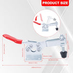 Adjustable Toggle Clamps, 500 Lbs Holding Capacity for Fixtures - style: 225D,4PK