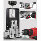 cjc Wire Stripper Machine, for 0.06"-1" Scrap Wires Hand Crank Wire Stripping Machine (Drillable), 3-Channels Wire Peeling Tool for Efficient Copper Cable Stripping, 2 x Spare Blades