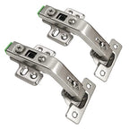 ANGSTROM 2-Pack Lazy Susan Cabinet Hinges, Full Overlay Concealed European Style for Outer Corner Door, 3D Adjustable Clip-On (135-Degree) - size: 135deg