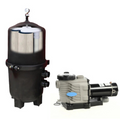 525 Sq. Ft. Black Diamond Pressure Cartridge Filter with 1.5 HP Blue Torrent High Speed Pump