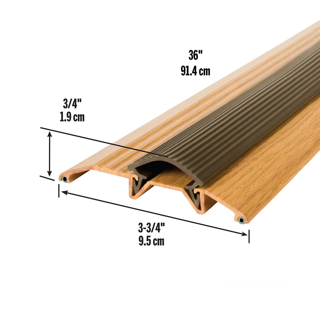 Aluminum and Vinyl Heavy-Duty Low-Profile Threshold