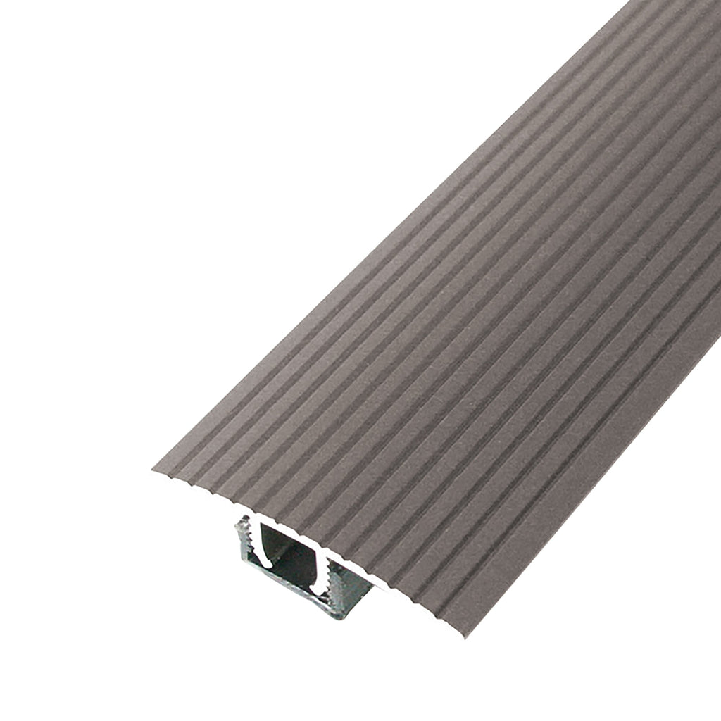 1-1/2 In. X 36 In. Aluminum CINCH® T-Molding Fluted w/ Snaptrack
