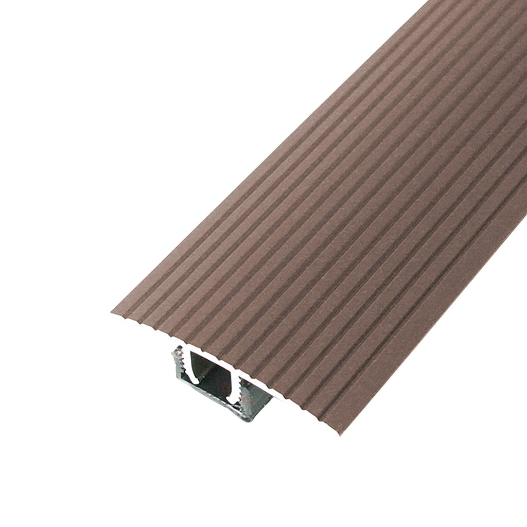 1-1/2 In. X 36 In. Aluminum CINCH® T-Molding Fluted w/ Snaptrack