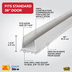 Vinyl CINCH® U-Shape Slide-On Under Door Seal
