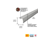 Aluminum CINCH® Fluted Stair Edging