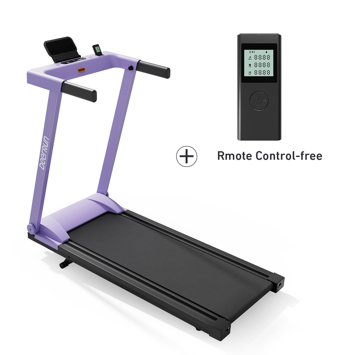 DeerRun All-New 2026 A1 Pro Move+  6% Incline Foldable Treadmill——Upgraded Chip & NFC Support | 350 lbs, 10 mph Dreamy Violet