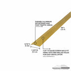 1-3/8 In. Aluminum Carpet Trim